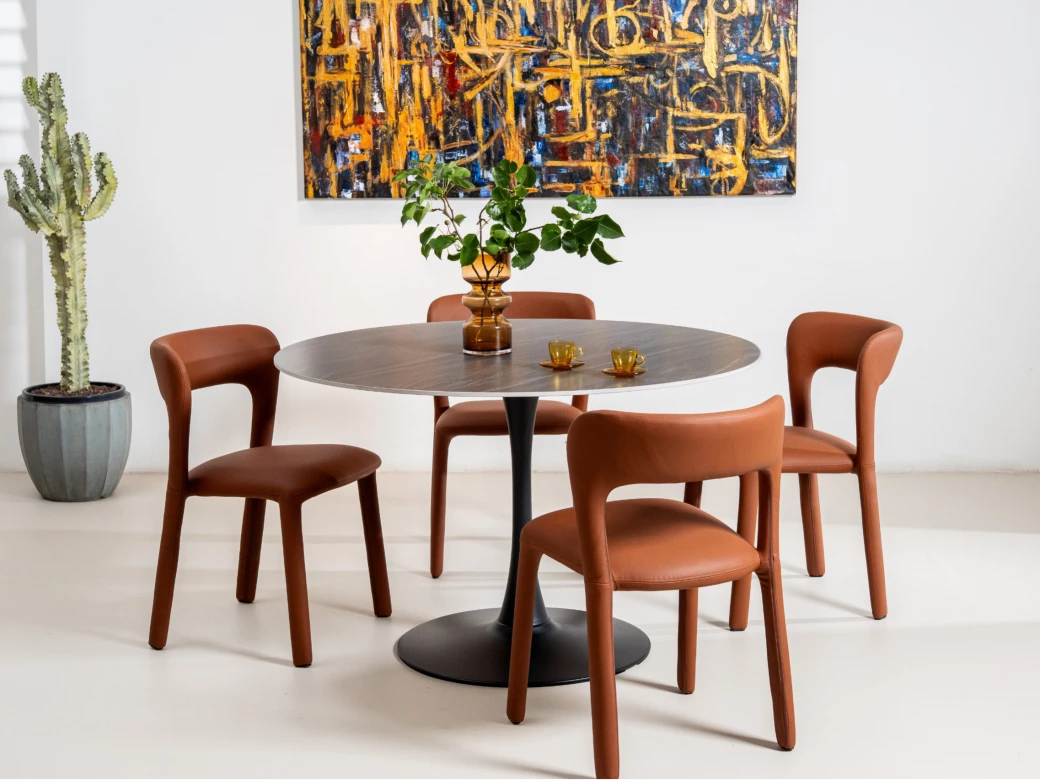 Madrid Dining Chair - Set of 2 - Tan