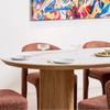 Lucerne Dining Table - Natural/ Ceramic