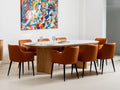Lucerne Large Dining Table - Natural/ Ceramic