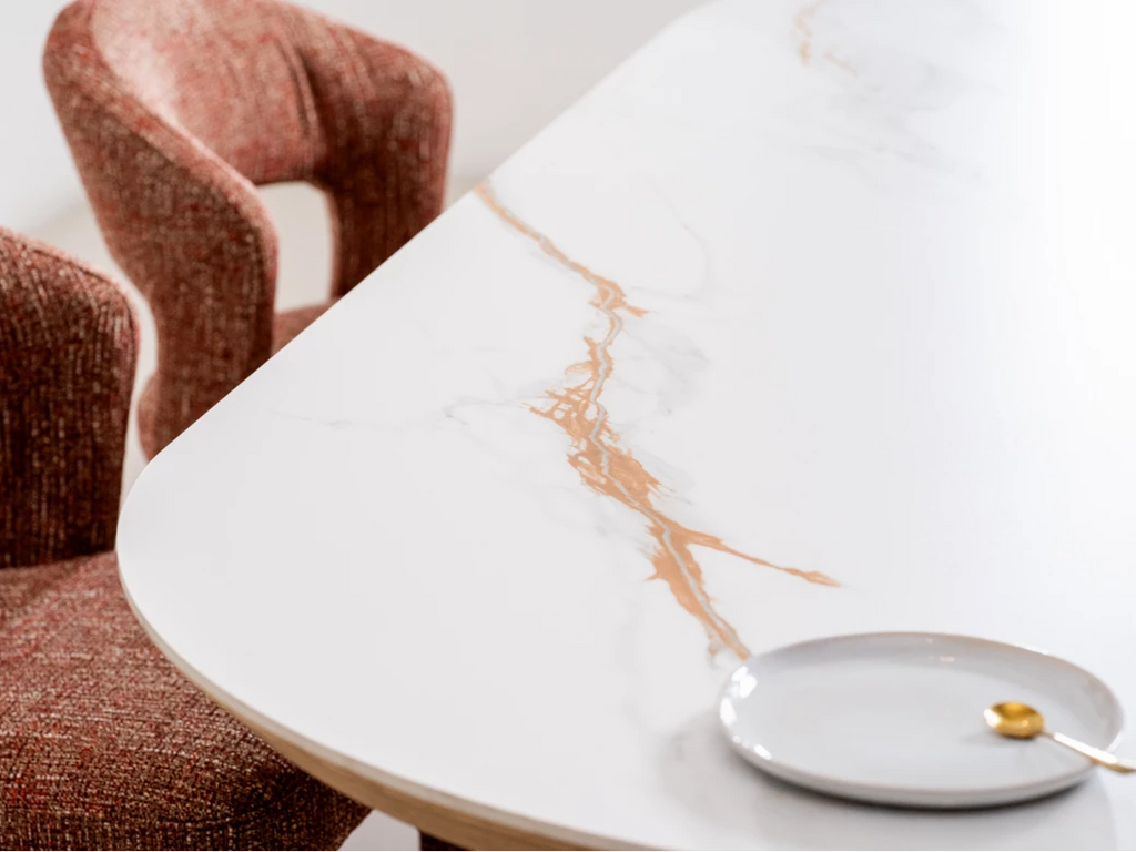 Lucerne Large Dining Table - Natural/ Ceramic