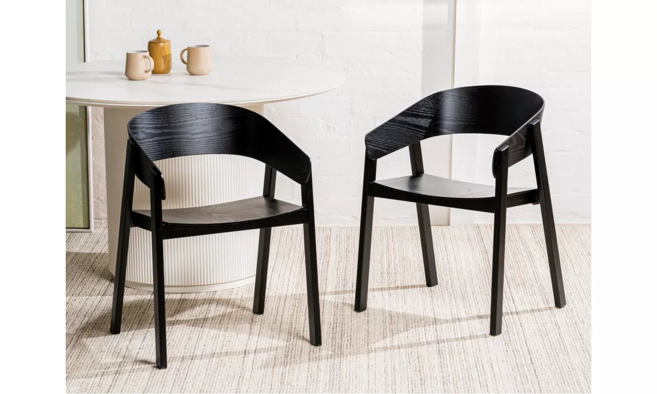 Hendriks Dining Chair - Set of 2 - Black