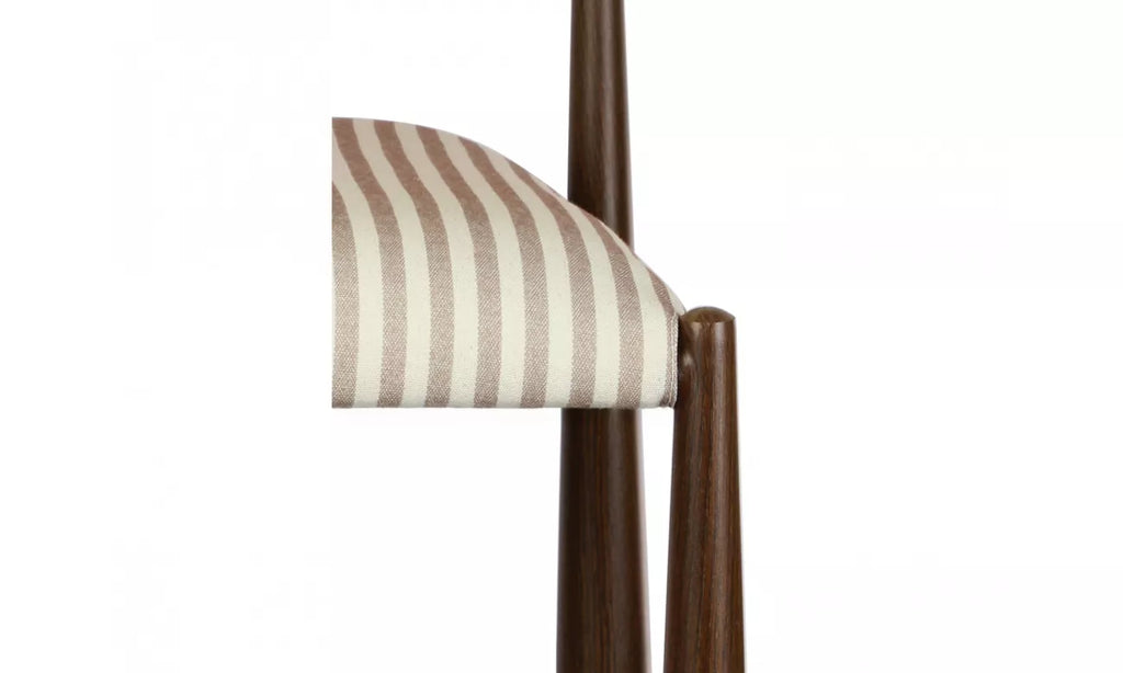 Pre Order: Egypt Dining Chair - Set of 2 - Beige/Walnut