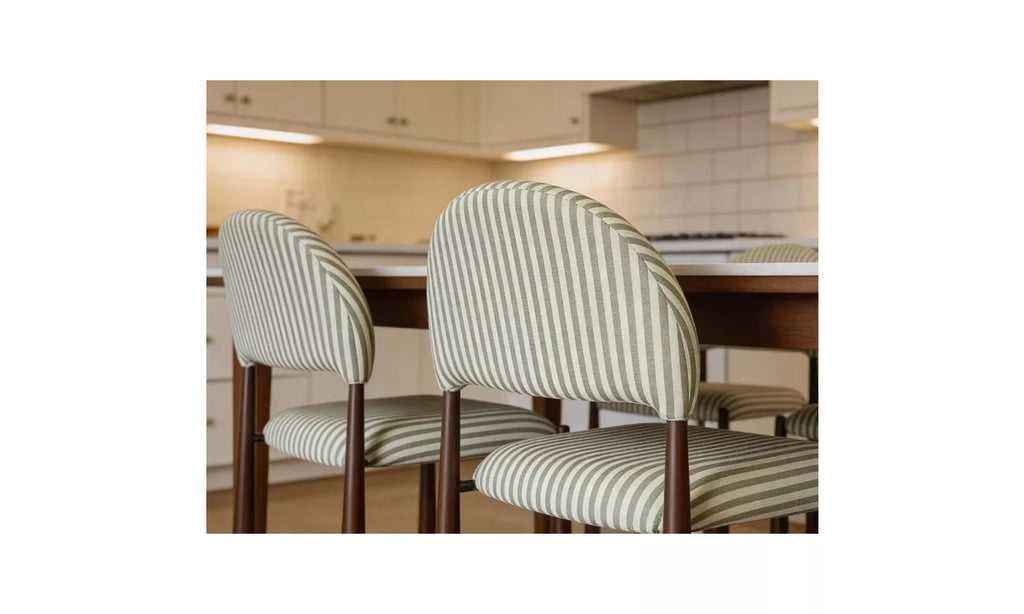 Egypt Dining Chair - Set of 2 - Moss/Walnut