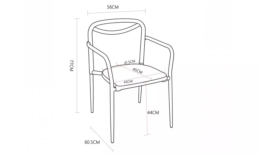 Havana Outdoor Dining Chair - Set of 2- Blaze