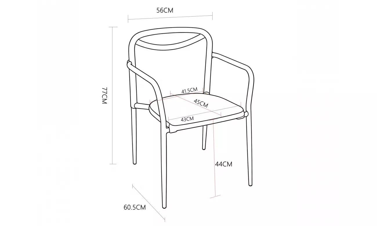 Havana Outdoor Dining Chair - Set of 2- Blaze