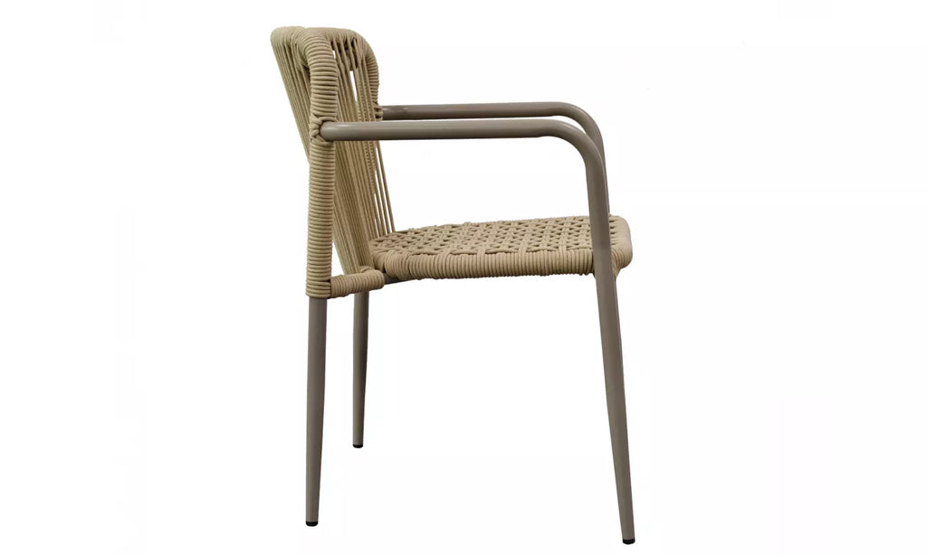 Havana Outdoor Dining Chair - Set of 2- Champagne