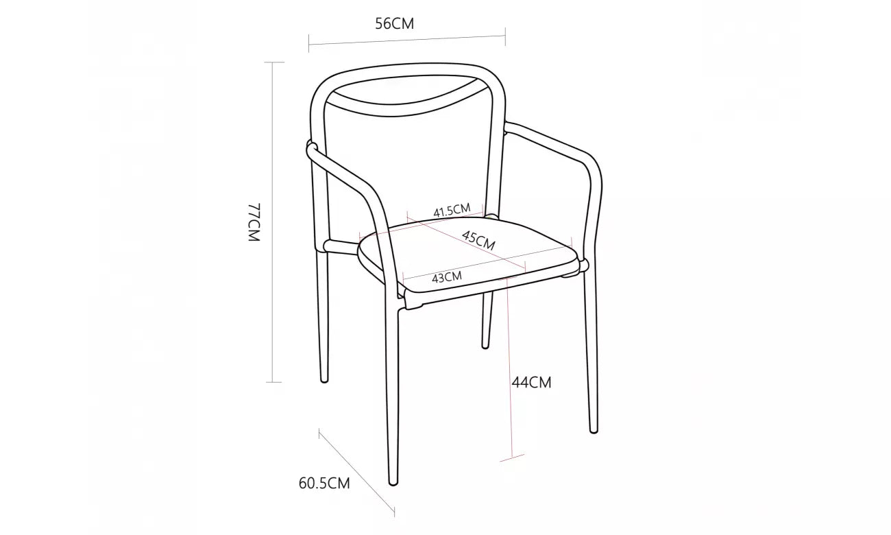Havana Outdoor Dining Chair - Set of 2- Champagne