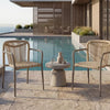 Havana Outdoor Dining Chair - Set of 2- Champagne