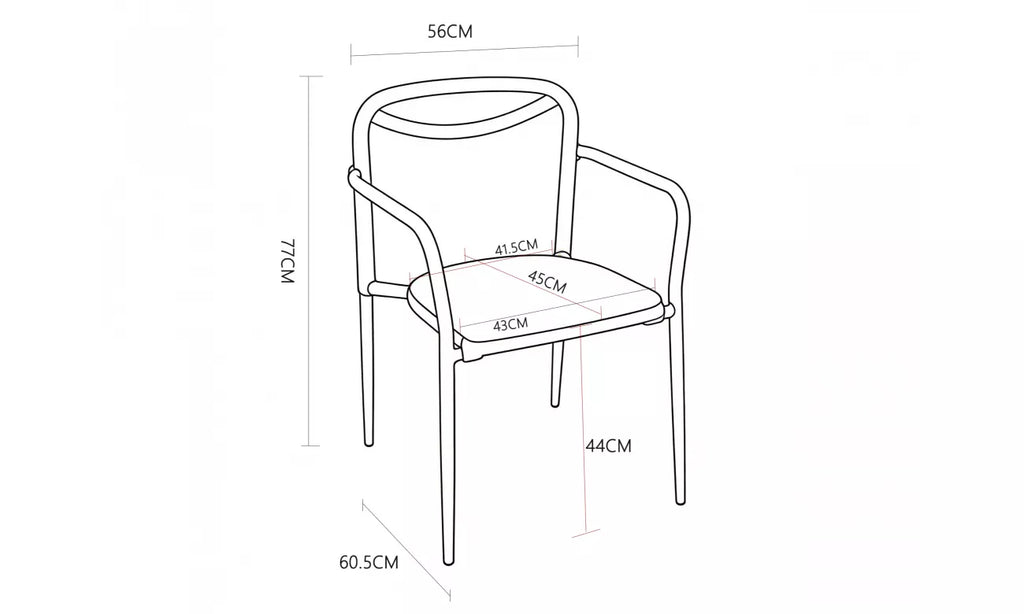 Havana Outdoor Dining Chair - Set of 2- Lime