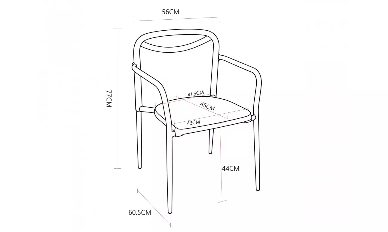 Havana Outdoor Dining Chair - Set of 2- Lime