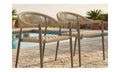 Tobago Outdoor Dining Chair - Set of 2- Champagne