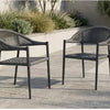 Tobago Outdoor Dining Chair - Set of 2- Charcoal