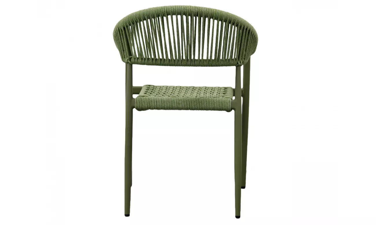 Tobago Outdoor Dining Chair - Set of 2- Lime