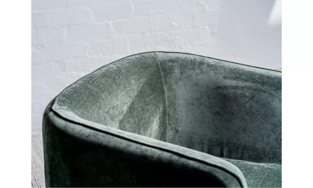 Lily Swivel Chair - Olive Green