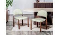 Egypt Dining Chair - Set of 2 - Moss/Walnut