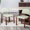 Egypt Dining Chair - Set of 2 - Moss/Walnut