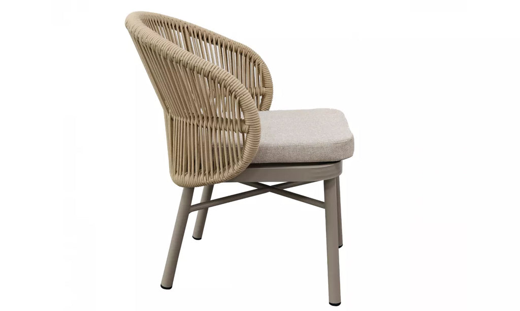 St George Outdoor Dining Chair - Set of 2-Champagne