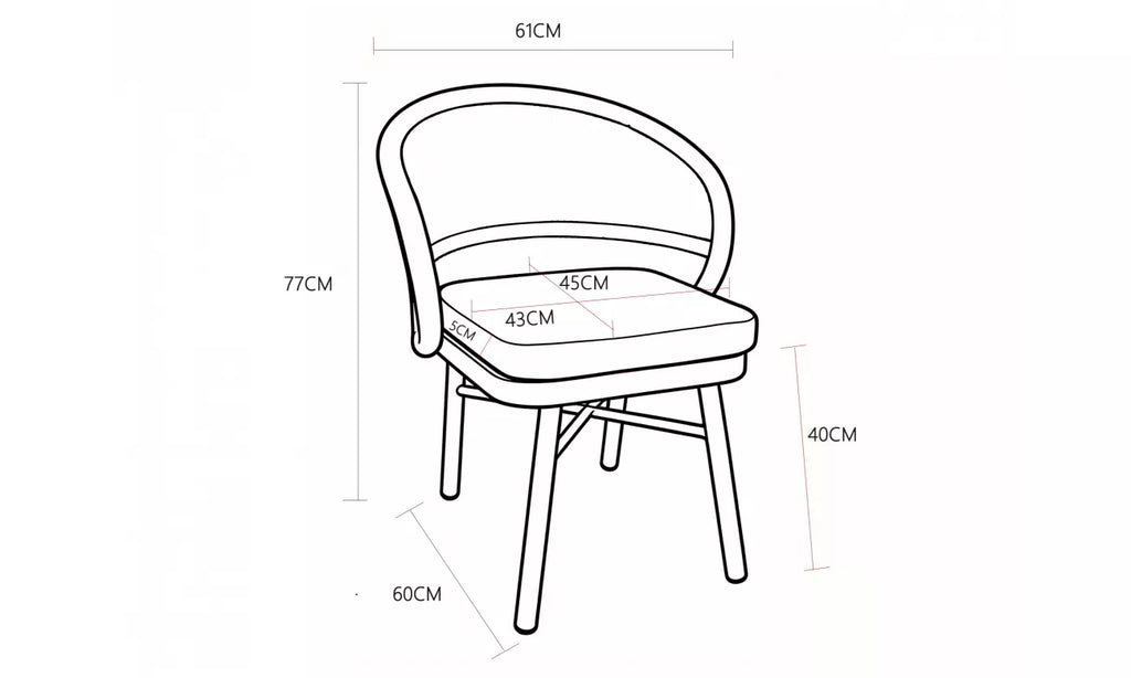 St George Outdoor Dining Chair - Set of 2-Champagne
