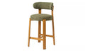 Pre Order: Ava Bar Stool - Set of 2- Olive/Natural