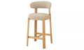 Pre Order: Ava Bar Stool - Set of 2- Beige/Natural