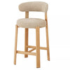 Pre Order: Ava Bar Stool - Set of 2- Beige/Natural