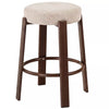 Pre Order: Bergen Bar Stool - Set of 2- Beige/Walnut