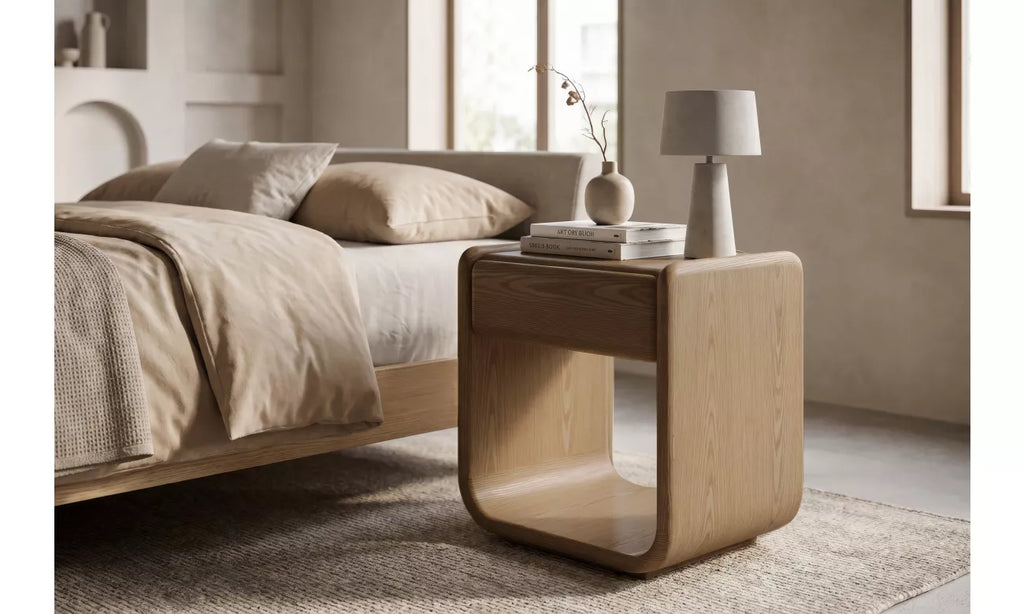 Pre Order: Luna Bedside Table - Oak