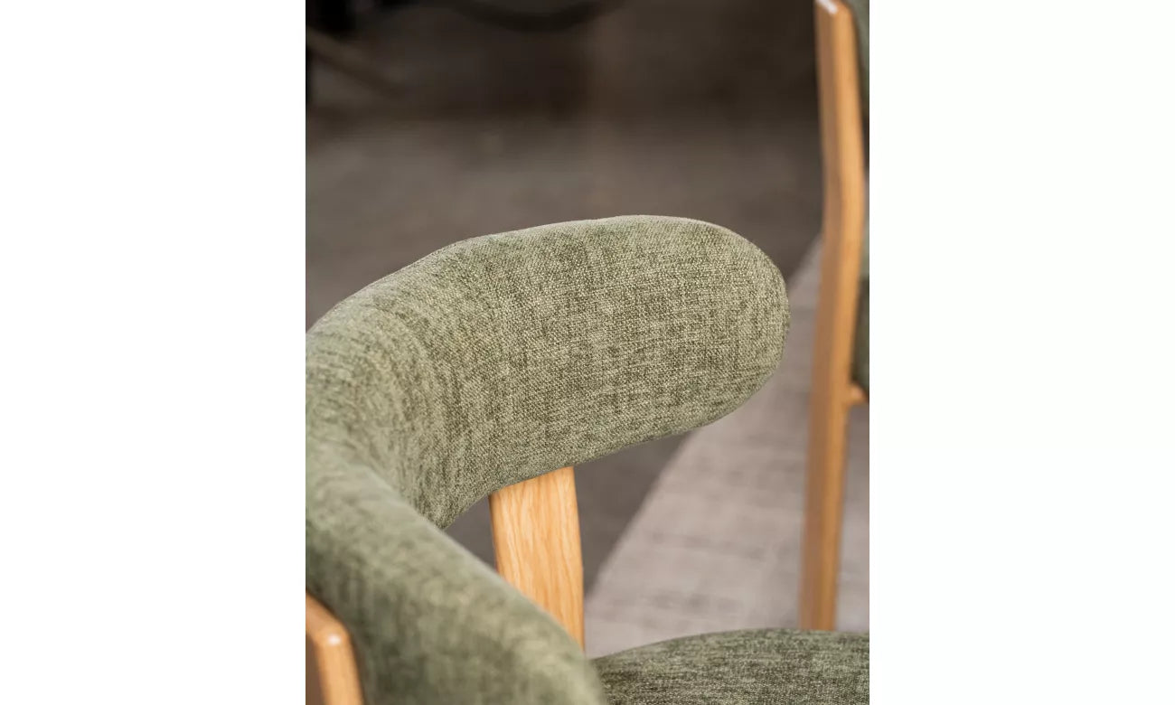 Carmo Dining Chair - Set of 2 - Olive/Natural