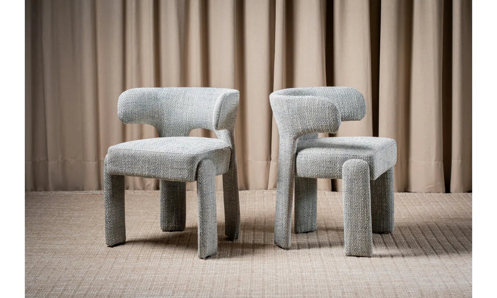 Geneva Dining Chair - Set of 2- Blue/Grey