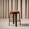Pre Order: Bergen Bar Stool - Set of 2- Rust/Walnut