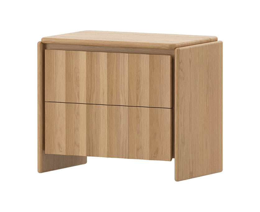 Bailey 2 Drawer bedside table - Oak