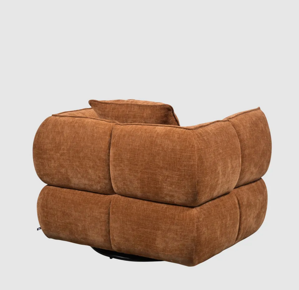 Dorothy Swivel Armchair - Rust