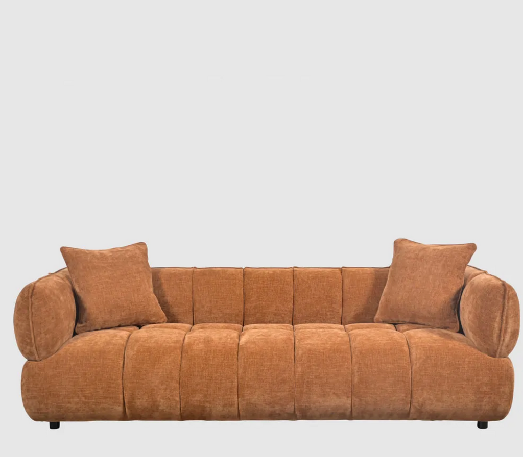 Dorothy 3 Seater Sofa - Rust