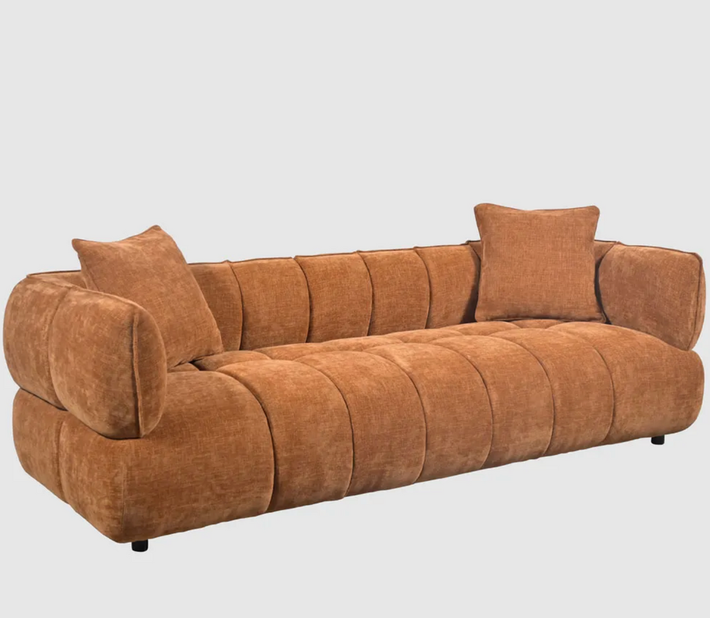 Dorothy 3 Seater Sofa - Rust