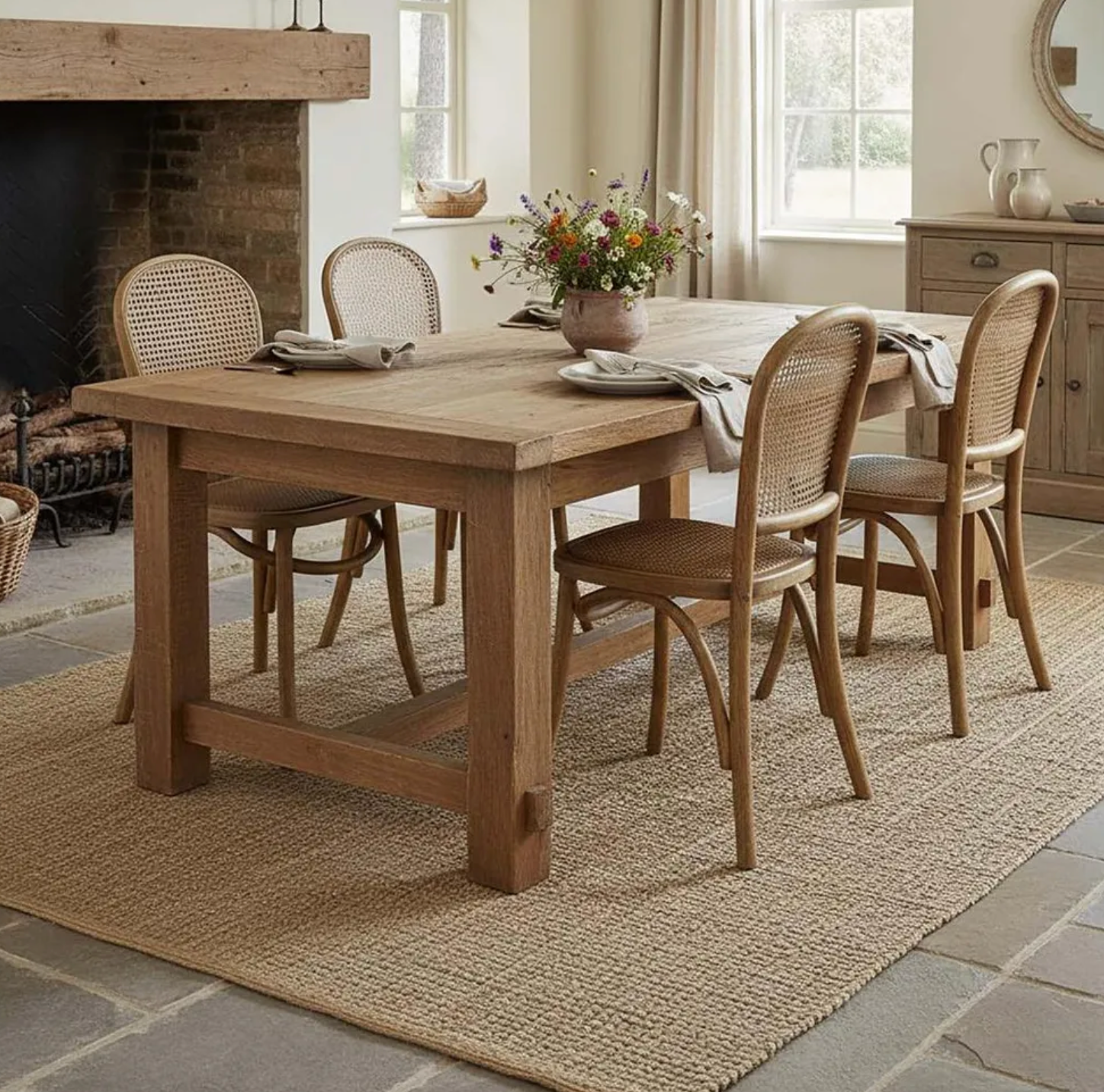 Pre Order: Provincial Dining Chair - Natural