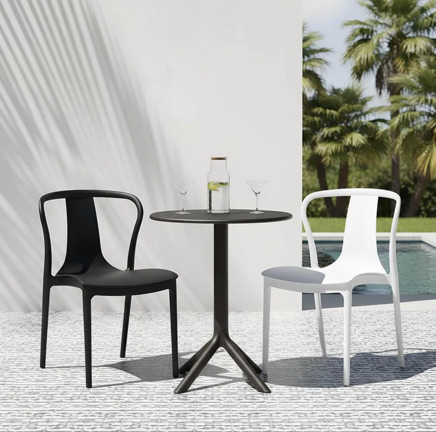 Gus All weather dining chair - White