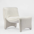 Bella curve chair - Woven White