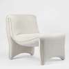 Bella curve chair - Woven White