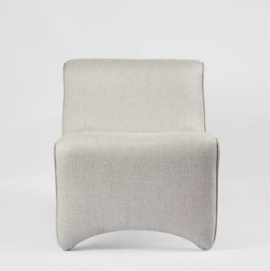 Bella curve chair - Woven White
