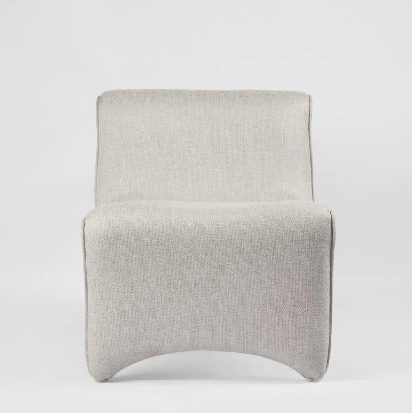 Bella curve chair - Woven White