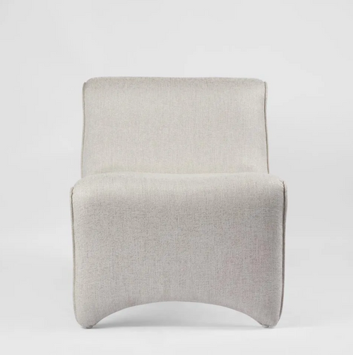 Bella curve chair - Woven White