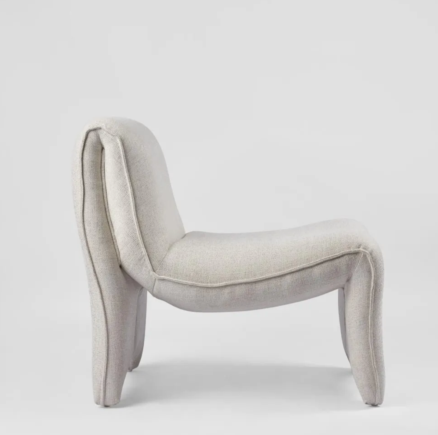 Bella curve chair - Woven White