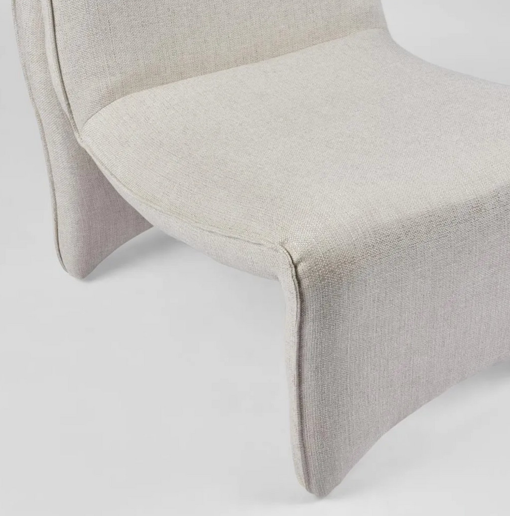 Bella curve chair - Woven White