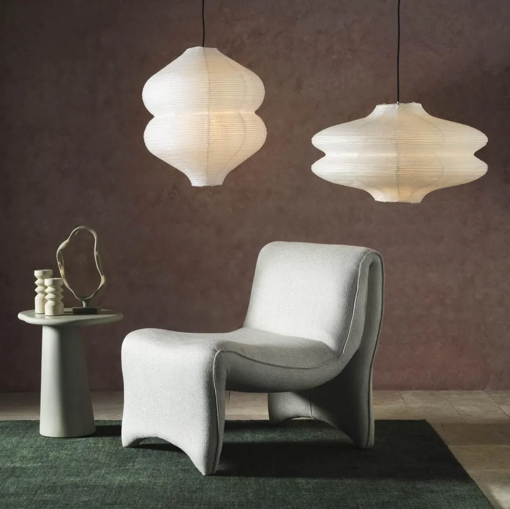 Bella curve chair - Woven White