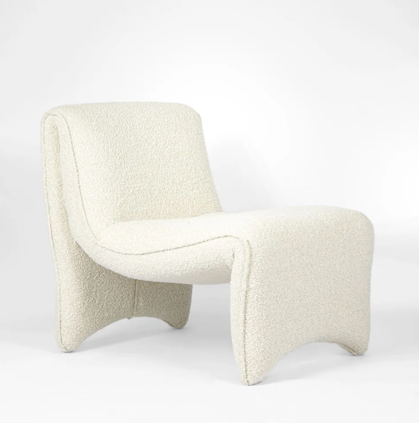 Bella Curve Chair - Bucle White