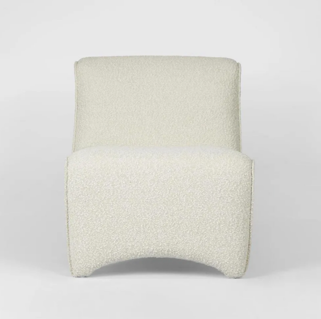 Bella Curve Chair - Bucle White