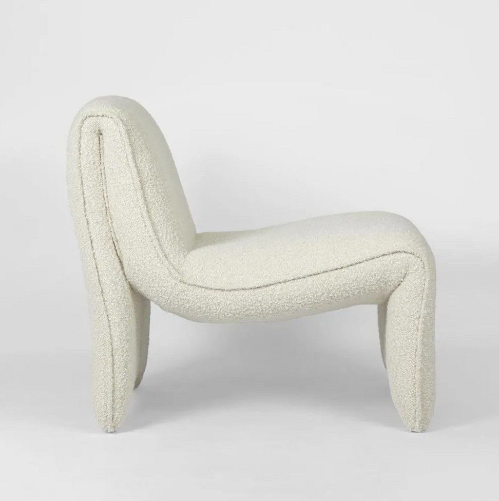 Bella Curve Chair - Bucle White