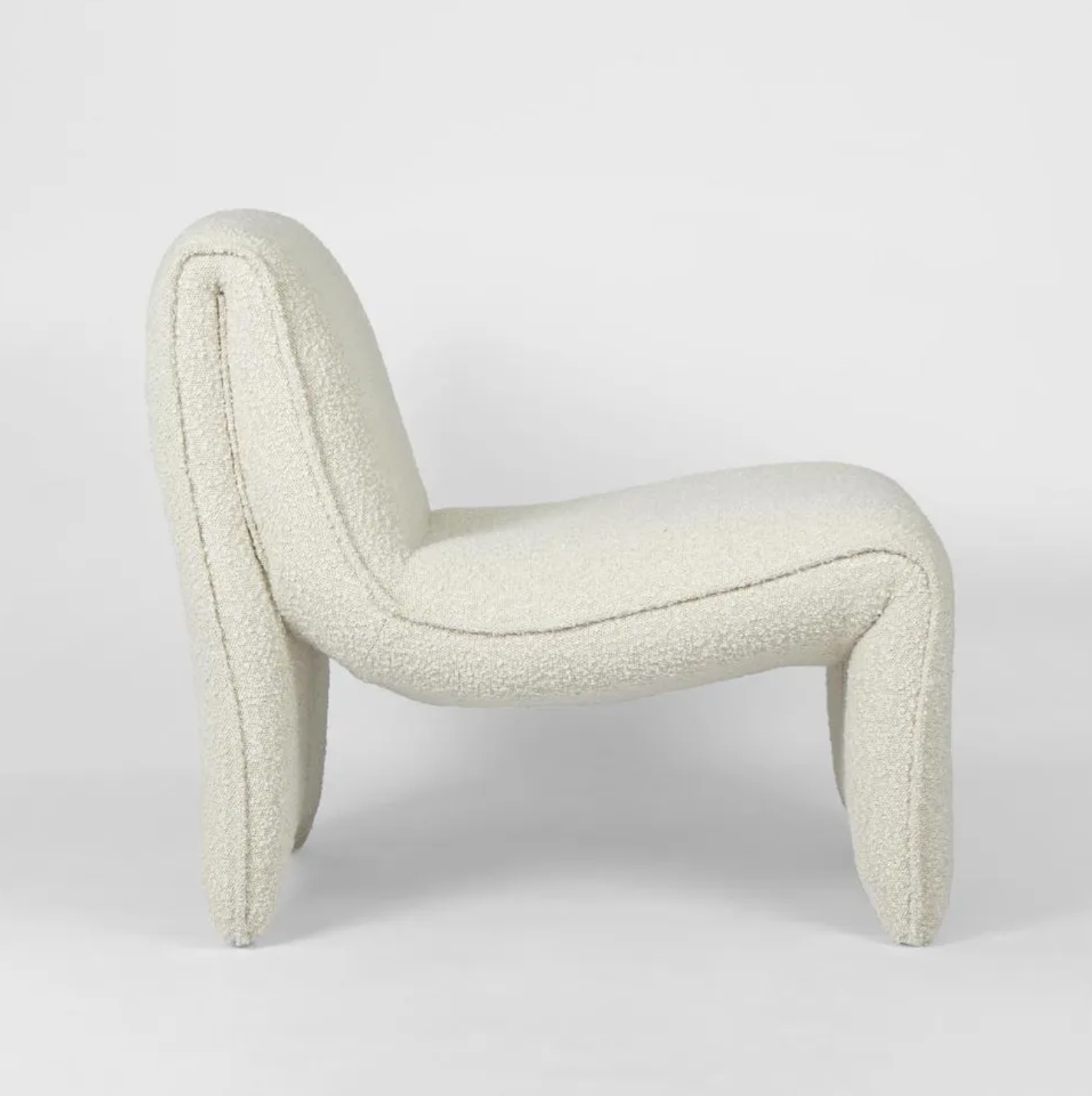 Bella Curve Chair - Bucle White