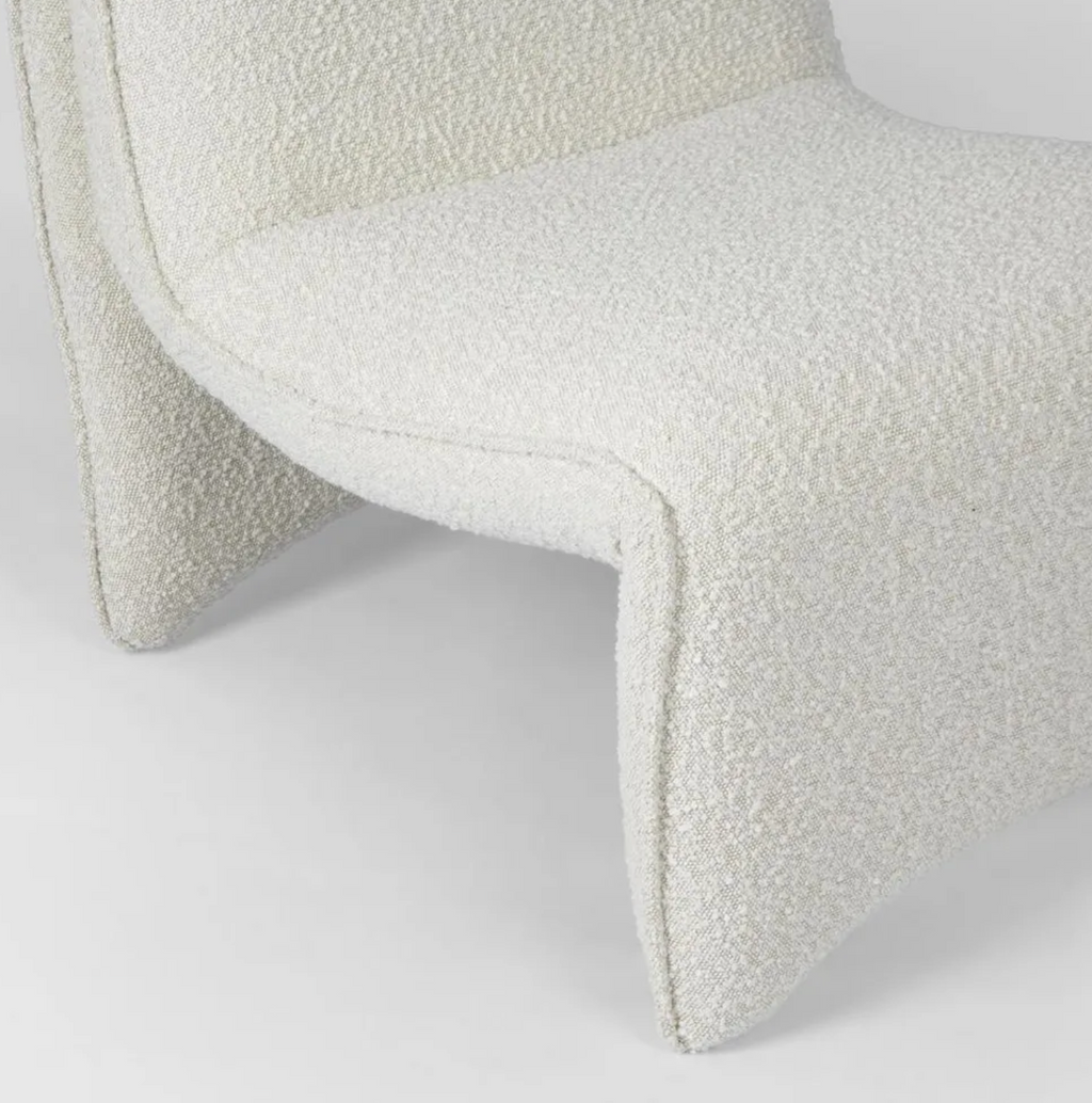 Bella Curve Chair - Bucle White