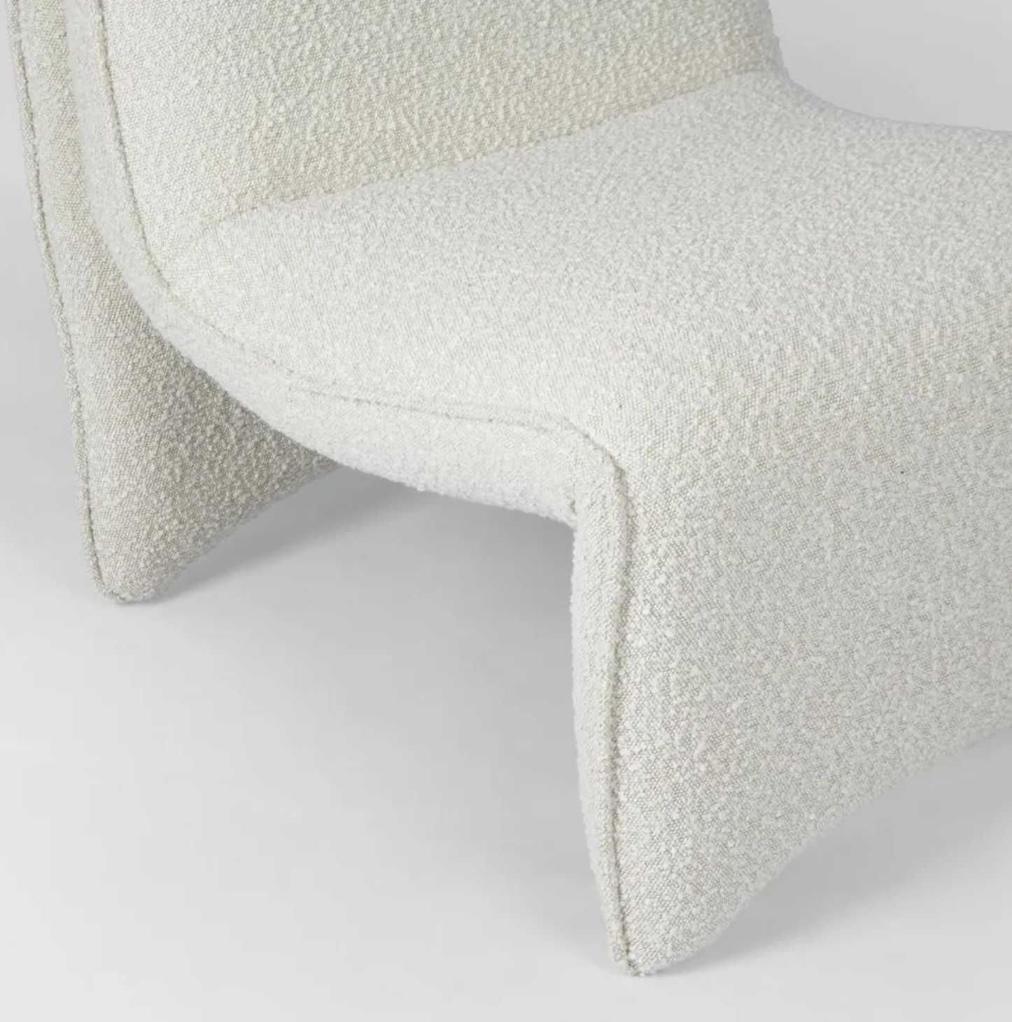 Bella Curve Chair - Bucle White